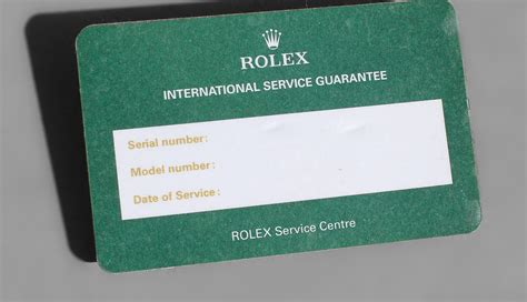 rolex watch guarantee